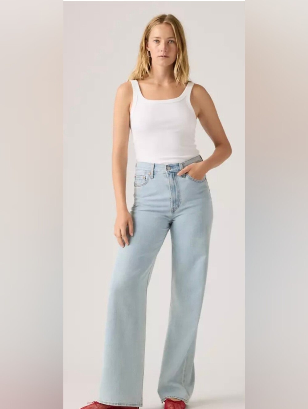 Levi's Ribcage Wide Leg Jeans - Picture 3 of 5
